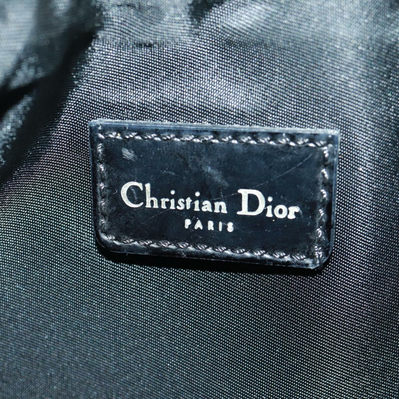 【日本直送】Christian Dior Trotter帆布馬鞍配件包 PVC黑色 正品 am10720SV-17
