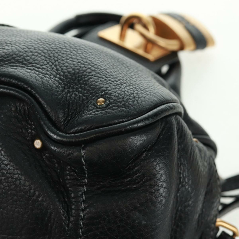【日本直送】Chloe Paddington 手提包，真皮材質，兩用，黑色/金色/銀色，正品 am10718SV-17