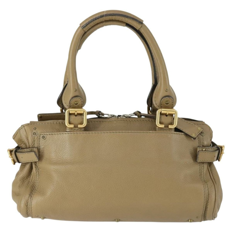 【日本直送】Chloe Paddington 手提包 皮革 米色 金色銀色 正品 ka2248SAV-1
