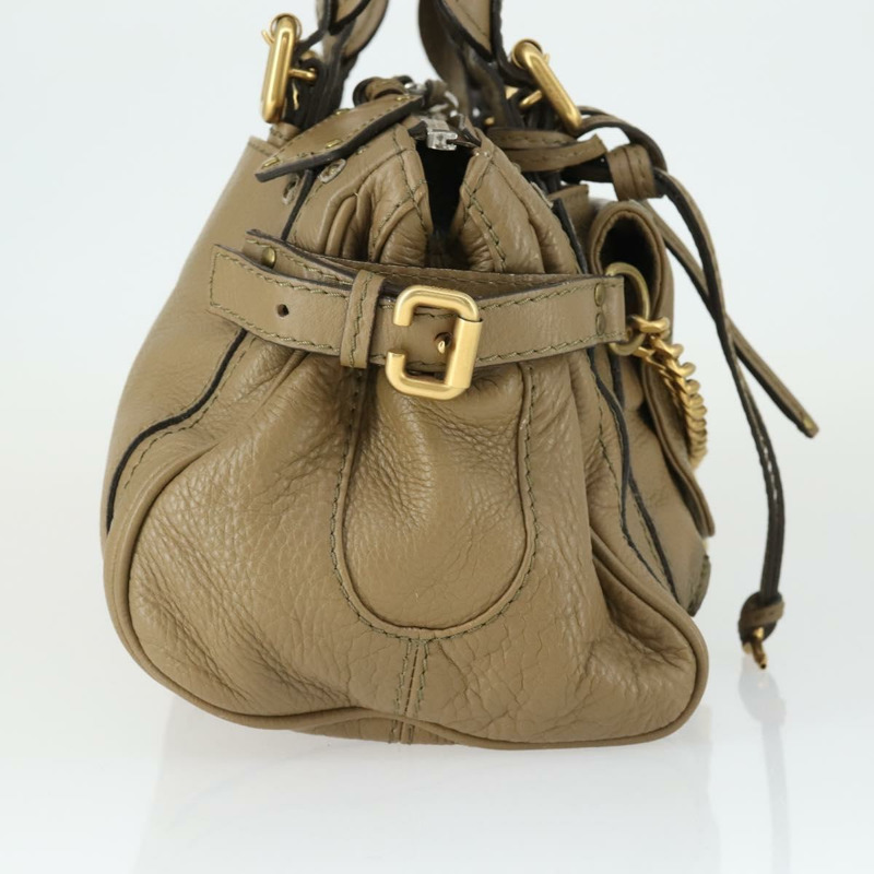 【日本直送】Chloe Paddington 手提包 皮革 米色 金色銀色 正品 ka2248SAV-3