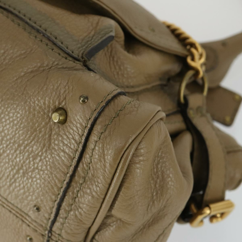 【日本直送】Chloe Paddington 手提包 皮革 米色 金色銀色 正品 ka2248SAV-7