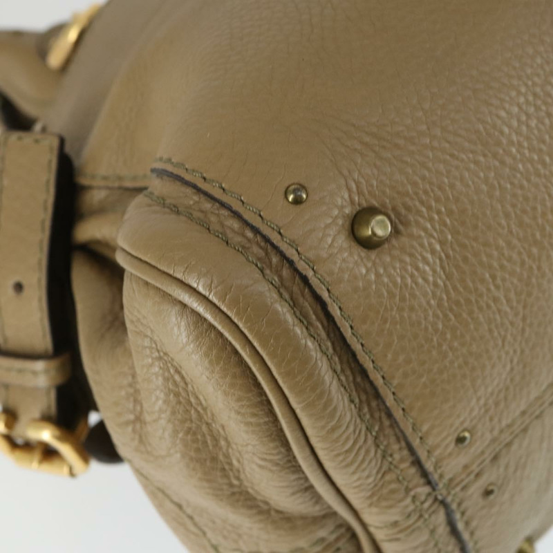 【日本直送】Chloe Paddington 手提包 皮革 米色 金色銀色 正品 ka2248SAV-16
