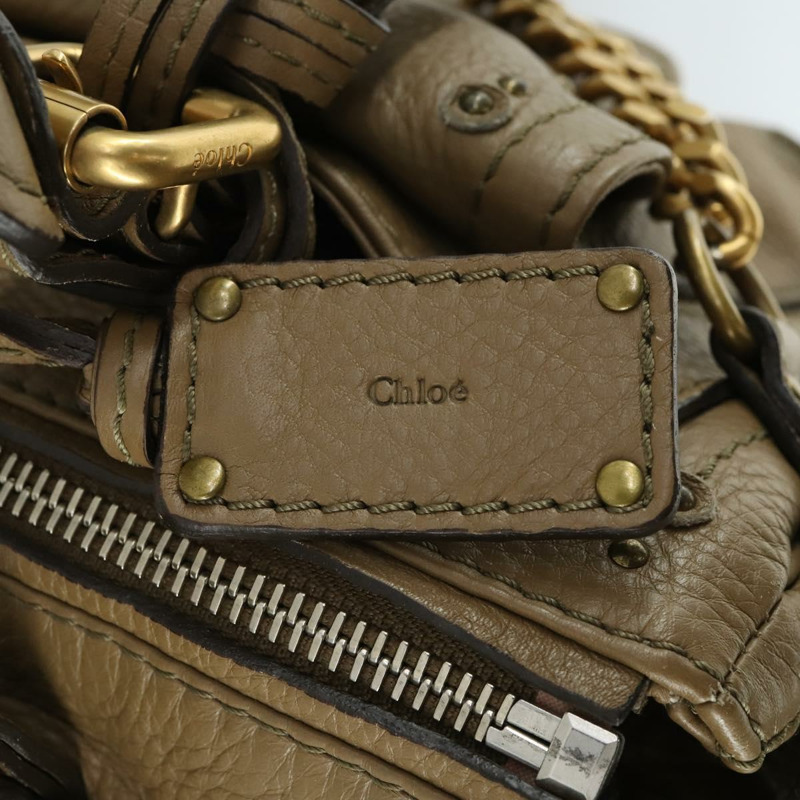 【日本直送】Chloe Paddington 手提包 皮革 米色 金色銀色 正品 ka2248SAV-19