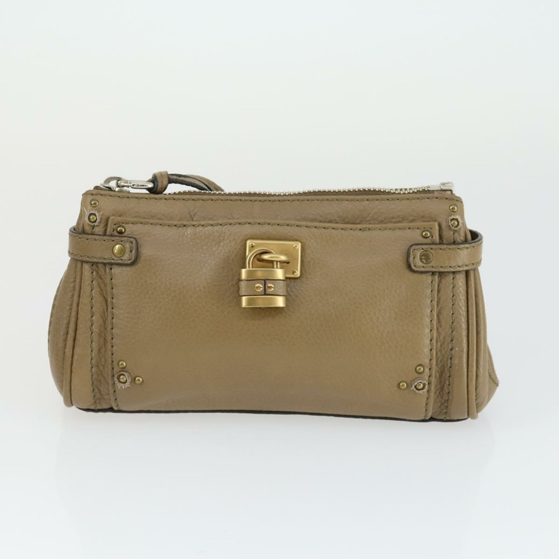 【日本直送】Chloe Paddington 手提包 皮革 米色 金色銀色 正品 ka2248SAV-26