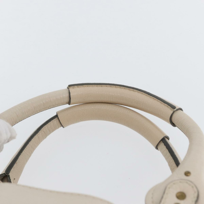 【日本直送】Chloe Paddington 手提包 皮革 象牙色 金色 銀色 正品 BA10761SAV-13