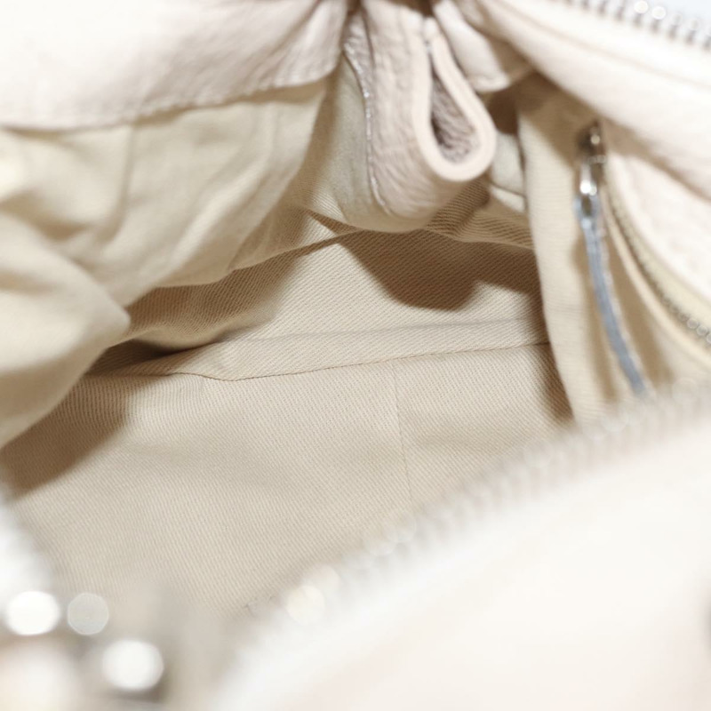 【日本直送】Chloe Paddington 手提包 皮革 象牙色 金色 銀色 正品 BA10761SAV-22