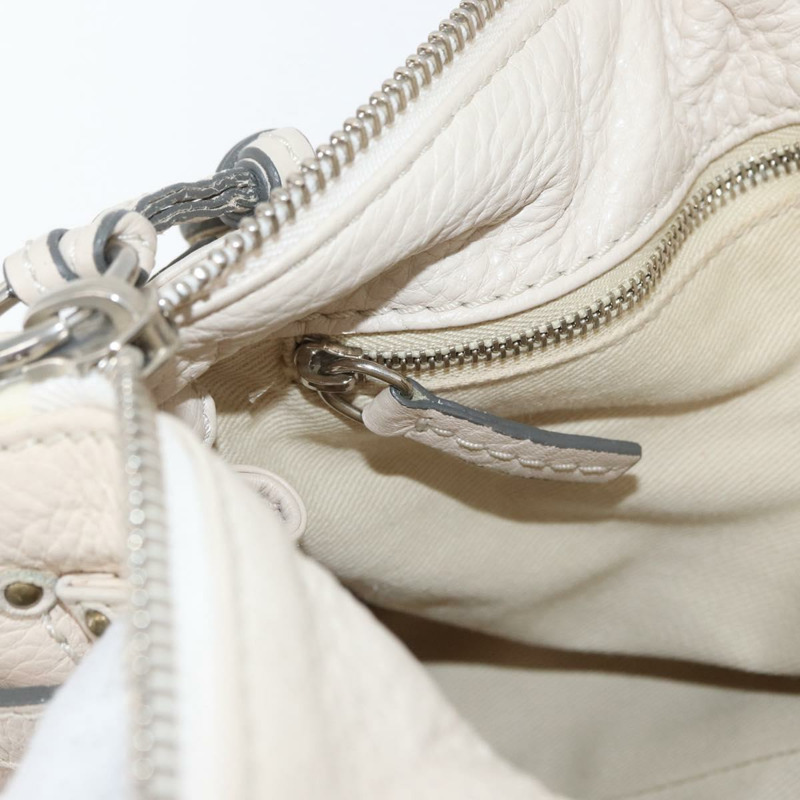 【日本直送】Chloe Paddington 手提包 皮革 象牙色 金色 銀色 正品 BA10761SAV-23