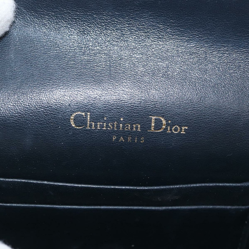 【日本直送】Christian Dior Trotter帆布馬鞍腰包 海軍藍 金色 正品 171890V-22