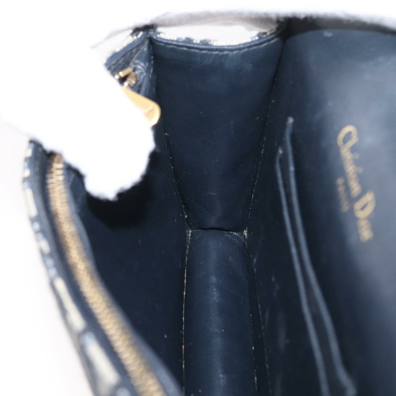 【日本直送】Christian Dior Trotter帆布馬鞍腰包 海軍藍 金色 正品 171890V-24