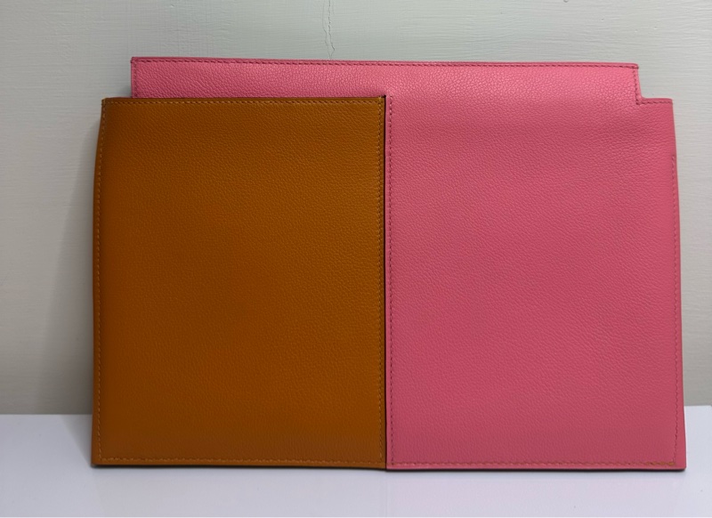 正品二手粉紅愛馬仕手拿包💕-1