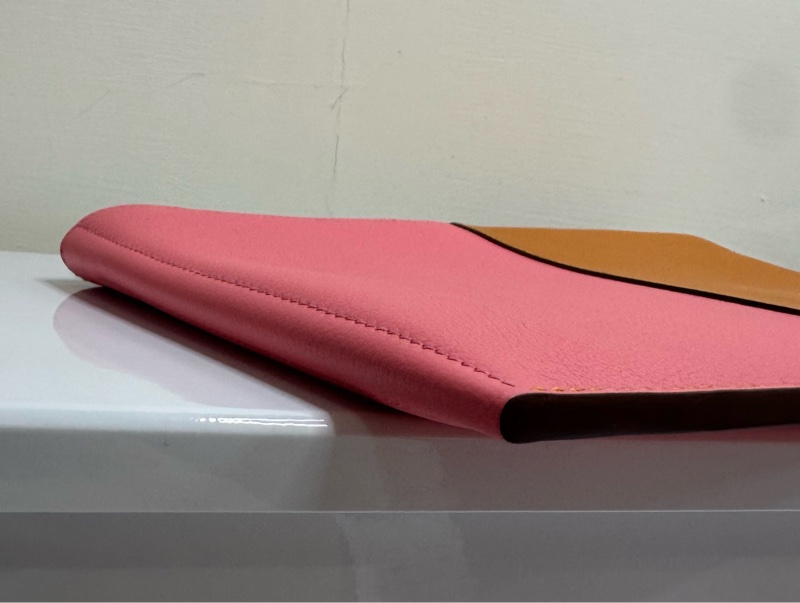 正品二手粉紅愛馬仕手拿包💕-3