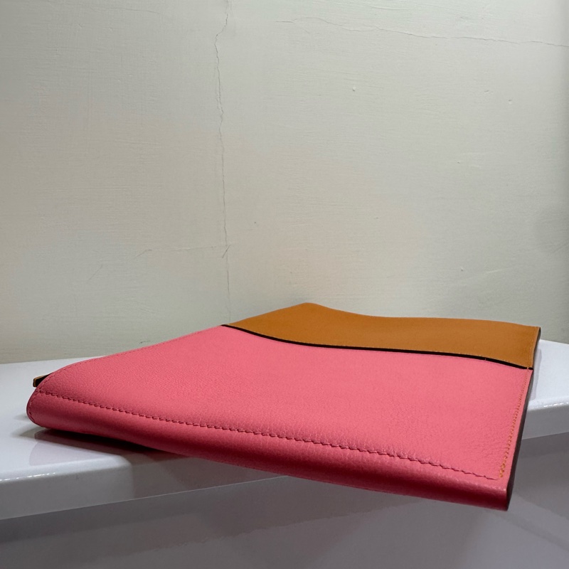 正品二手粉紅愛馬仕手拿包💕-4