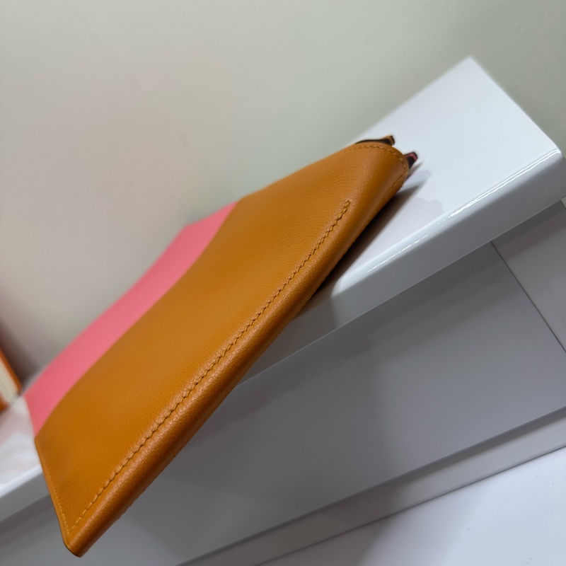 正品二手粉紅愛馬仕手拿包💕-5