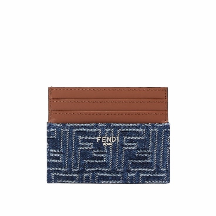 Fendi 男士 FF 提花卡夾均碼碼10cm*8cm-0