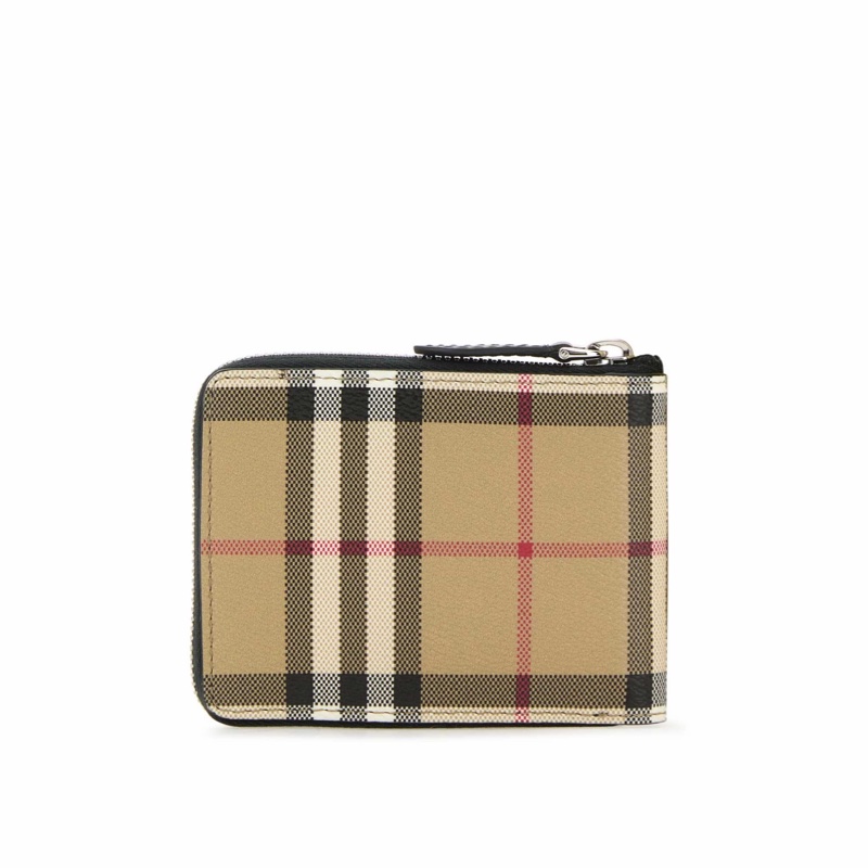 Burberry 男士 格紋拉鍊錢包均碼碼-1