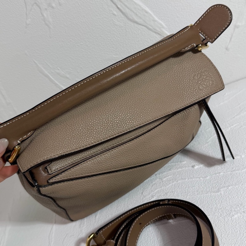 羅意威/Loewe Puzzle 小號 沙色幾何包 可手拎單肩斜挎 尺寸 24x10x15-2