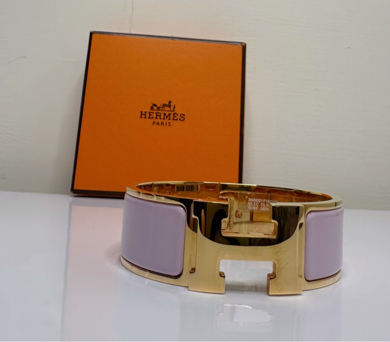 二手hermes 粉紅手環-0