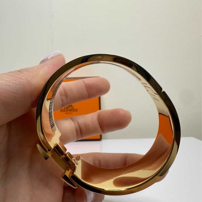 二手hermes 粉紅手環-4