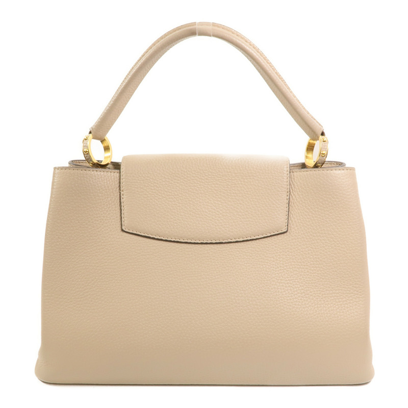 LOUIS VUITTON Taurillon Capucines GM金扣肩背袋-1