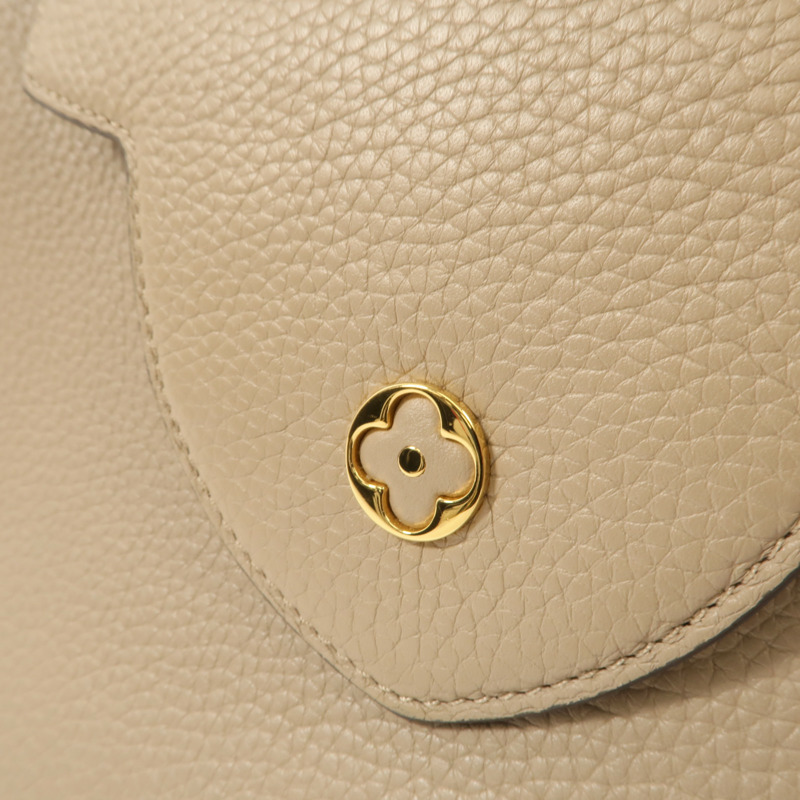 LOUIS VUITTON Taurillon Capucines GM金扣肩背袋-8