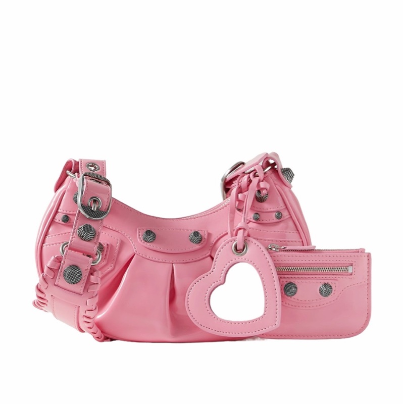 Balenciaga 女士 Le Cagole XS 鉚釘單肩包均碼碼XS、25.9cm*6.9cm*16cm-0