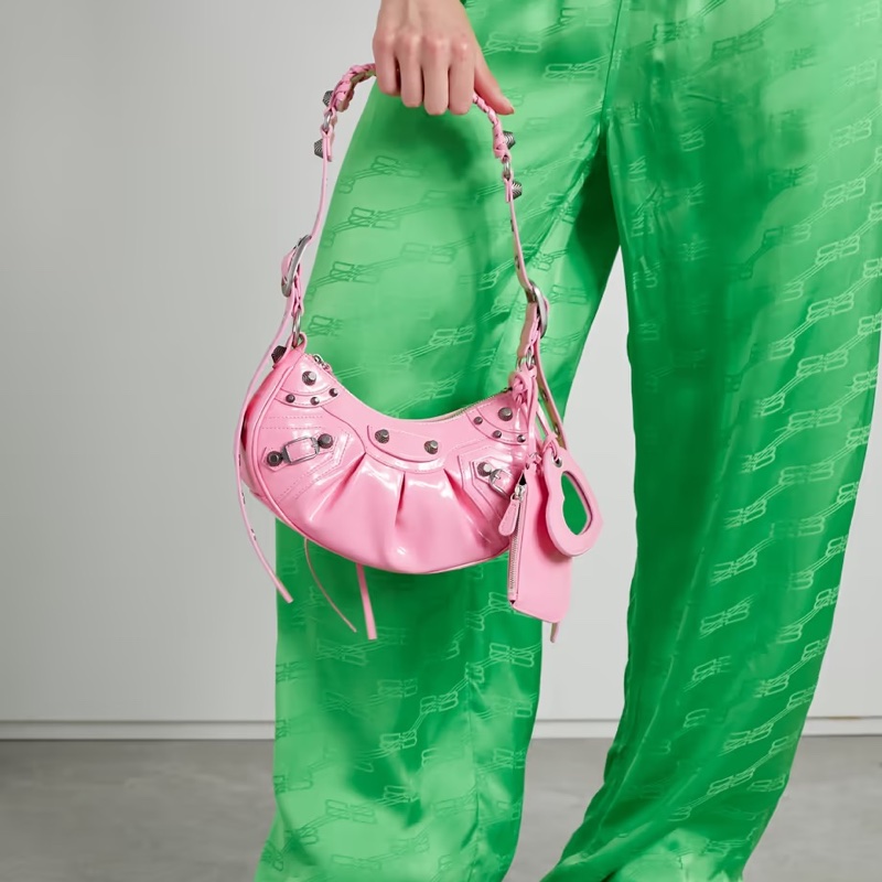 Balenciaga 女士 Le Cagole XS 鉚釘單肩包均碼碼XS、25.9cm*6.9cm*16cm-5