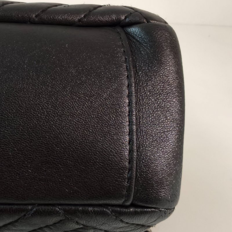 香奈兒/Chanel 羊皮CF腋下鍊條包 21開 中號黑色 27*17*7cm 2015年 98新-16