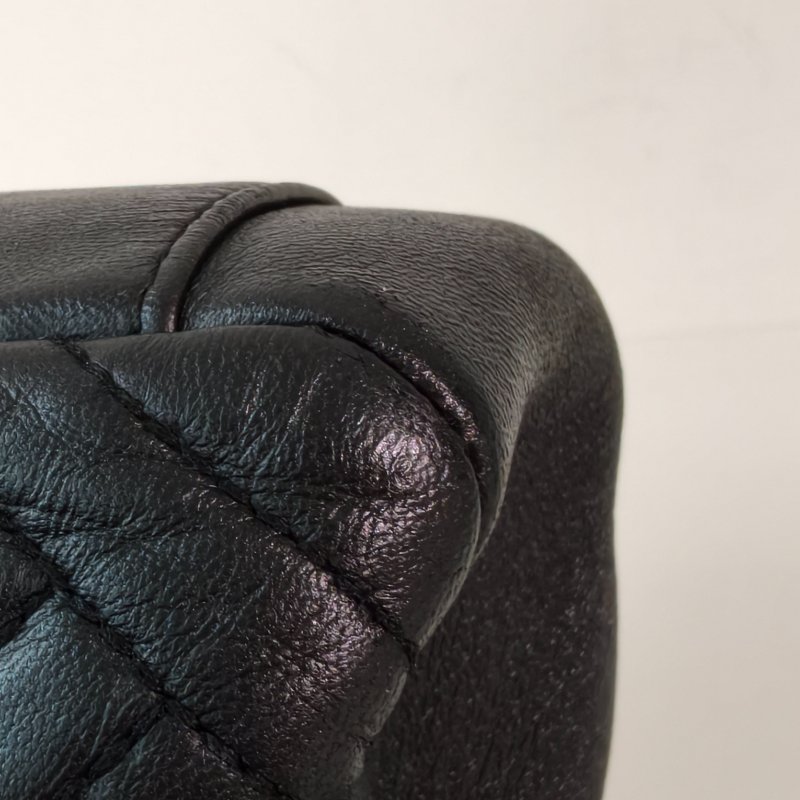 香奈兒/Chanel 羊皮CF腋下鍊條包 21開 中號黑色 27*17*7cm 2015年 98新-17