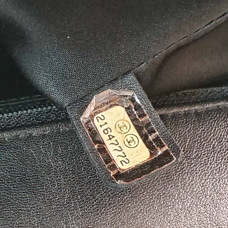 香奈兒/Chanel 羊皮CF腋下鍊條包 21開 中號黑色 27*17*7cm 2015年 98新-19