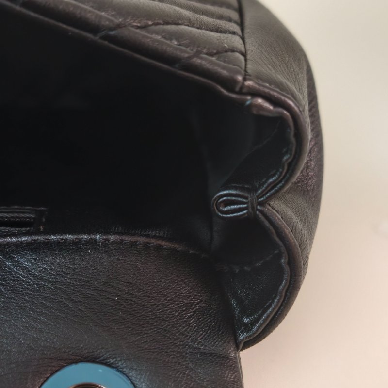 香奈兒/Chanel 羊皮CF腋下鍊條包 21開 中號黑色 27*17*7cm 2015年 98新-23