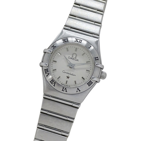 歐米茄星座系列迷你1562.30女款石英腕錶，不鏽鋼錶殼，拋光銀色