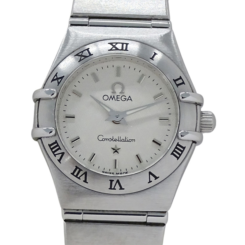 歐米茄星座系列迷你1562.30女款石英腕錶,不鏽鋼錶殼,拋光銀色-1