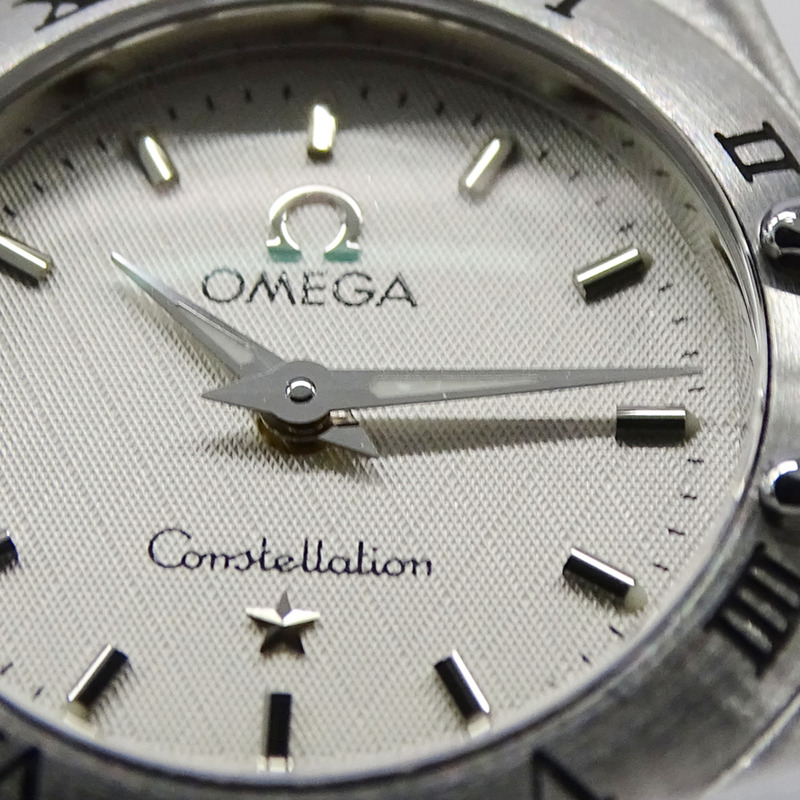 歐米茄星座系列迷你1562.30女款石英腕錶,不鏽鋼錶殼,拋光銀色-11