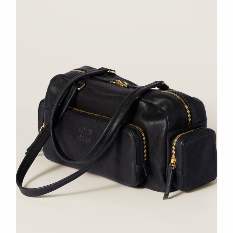 Miu Miu 女士 拉鍊手提包均碼碼32cm*11cm*15.5cm-1