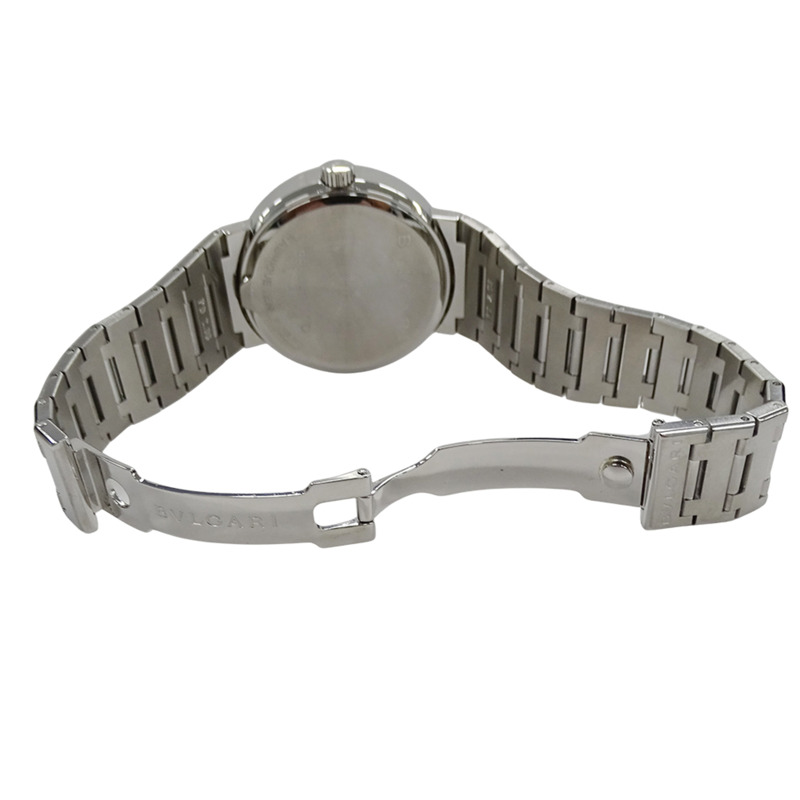 寶格麗男士腕錶,日期自動上鍊,不鏽鋼材質,AT,SS,BB38SS,銀/黑色,圓形,拋光-3