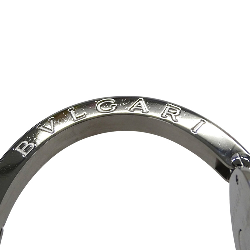 寶格麗 (BVLGARI) 女士 B-zero1 腕錶,藍色錶殼鑲嵌 12 顆鑽石,石英機芯,精鋼錶殼,型號 BZ22S,拋光錶鍊-10