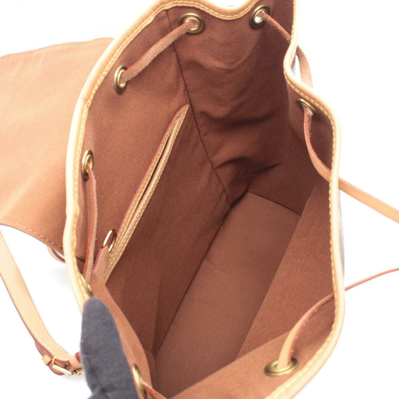 路易威登 Montsouris MM 雙肩包/手提包，塗層帆布和皮革材質，飾有 Monogram 圖案，棕色，M51136-2