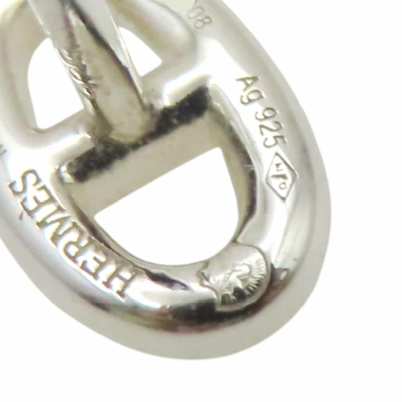 白金 925純銀 Faramdole 豬鼻子 針式耳環【HERMES 愛馬仕】 H113503B-3