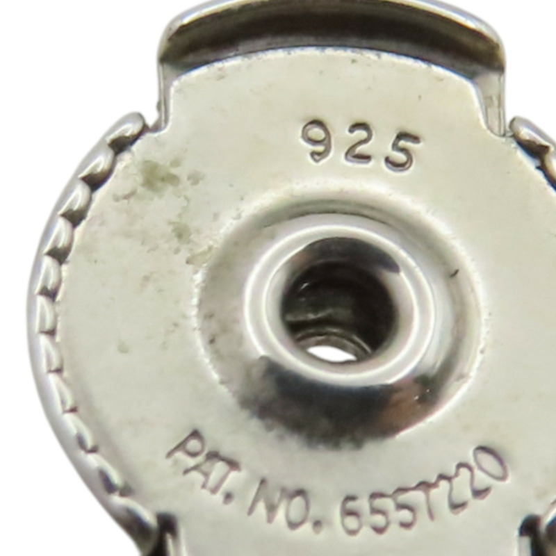 白金 925純銀 Faramdole 豬鼻子 針式耳環【HERMES 愛馬仕】 H113503B-9