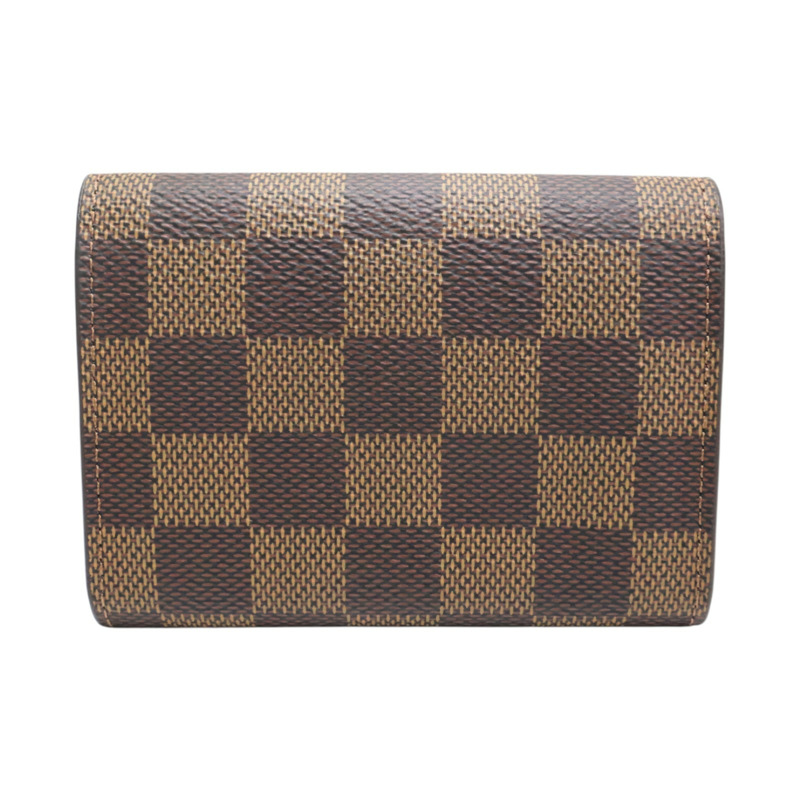 棕色 棋盤格帆布 Rosalie 零錢包【LOUIS VUITTON LV 路易威登】 N64423-1