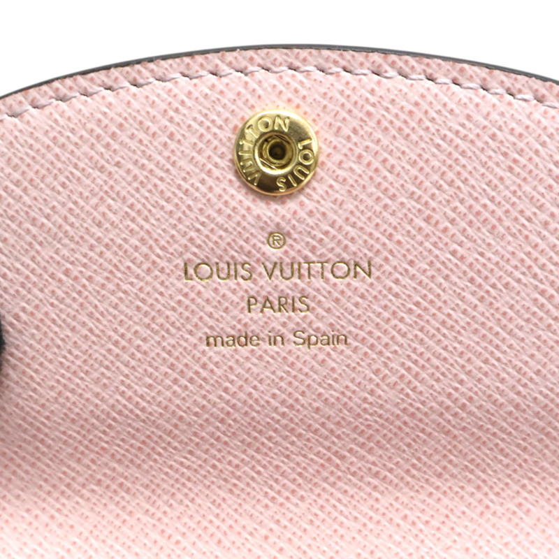 棕色 棋盤格帆布 Rosalie 零錢包【LOUIS VUITTON LV 路易威登】 N64423-7