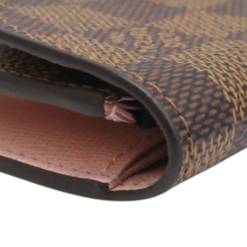 棕色 棋盤格帆布 Rosalie 零錢包【LOUIS VUITTON LV 路易威登】 N64423-10