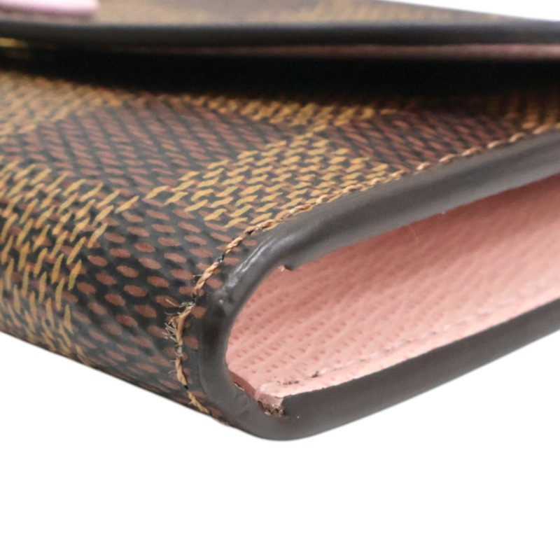 棕色 棋盤格帆布 Rosalie 零錢包【LOUIS VUITTON LV 路易威登】 N64423-11