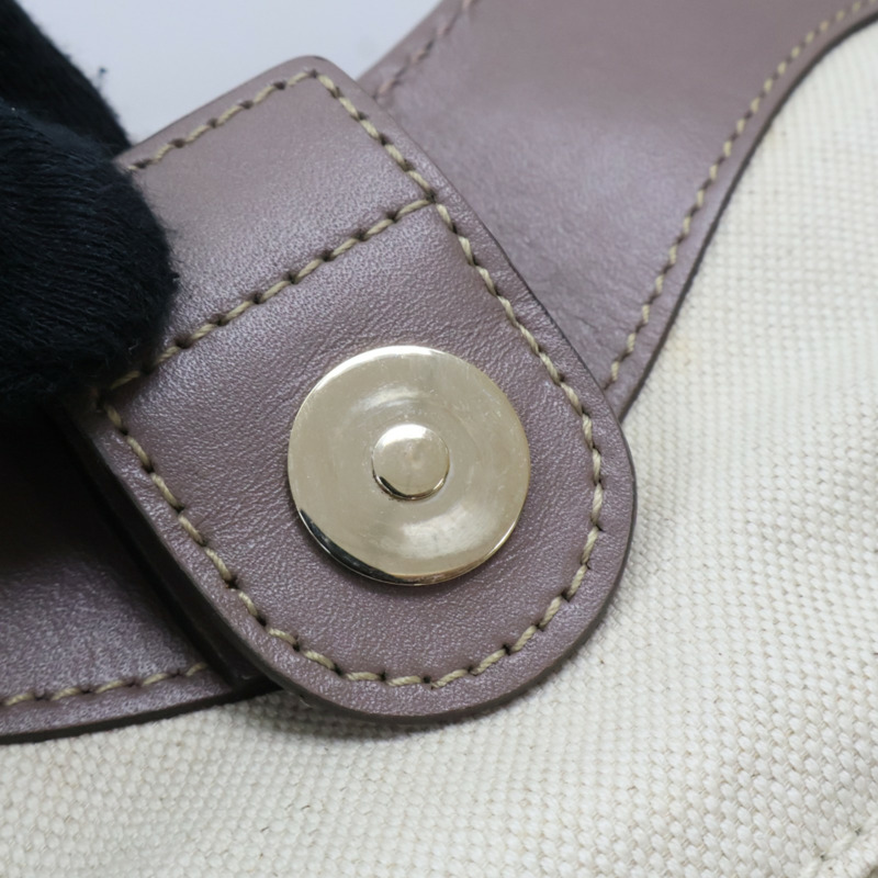 棕色 GG帆布 紫色牛皮 手提包【GUCCI 古馳】 211944-15