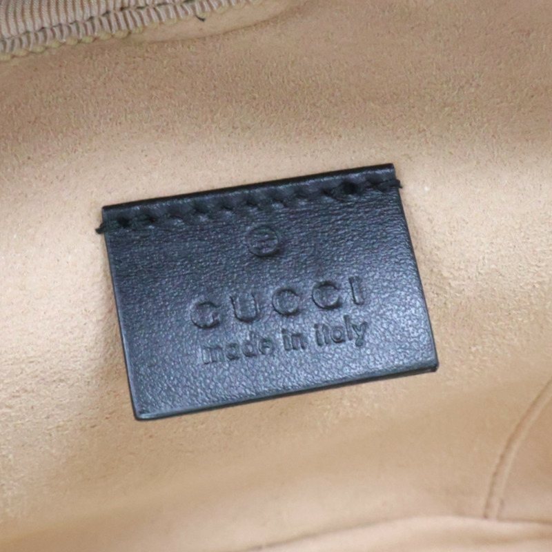 黑色 牛皮 GG Marmont 後背包【GUCCI 古馳】 598594-7