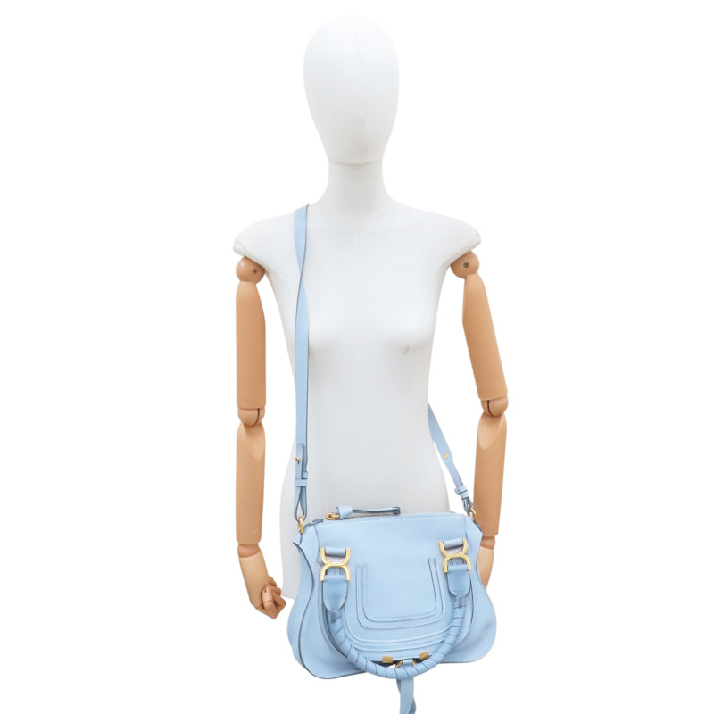 藍色 牛皮 肩背包【Chloe 克羅伊】 CHC22AS628-8