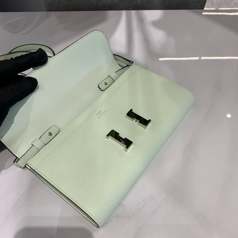 愛馬仕hermes經典康康to go W刻 N3新薄荷綠銀扣 清新實用還百搭 尺寸:20-5