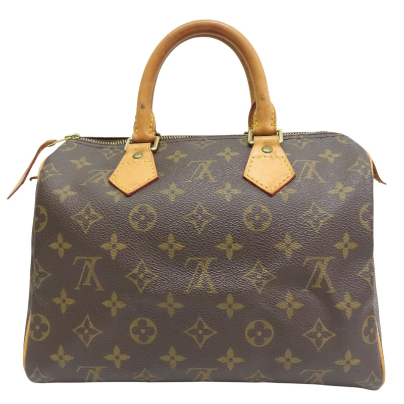 棕色 原花帆布 Speedy Bandouliere 25 波士頓包 手提包【LOUIS VUITTON LV 路易威登】 M41528-1
