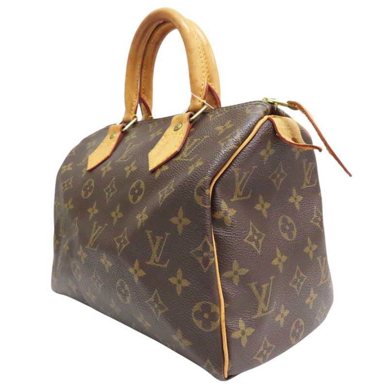 棕色 原花帆布 Speedy Bandouliere 25 波士頓包 手提包【LOUIS VUITTON LV 路易威登】 M41528-2