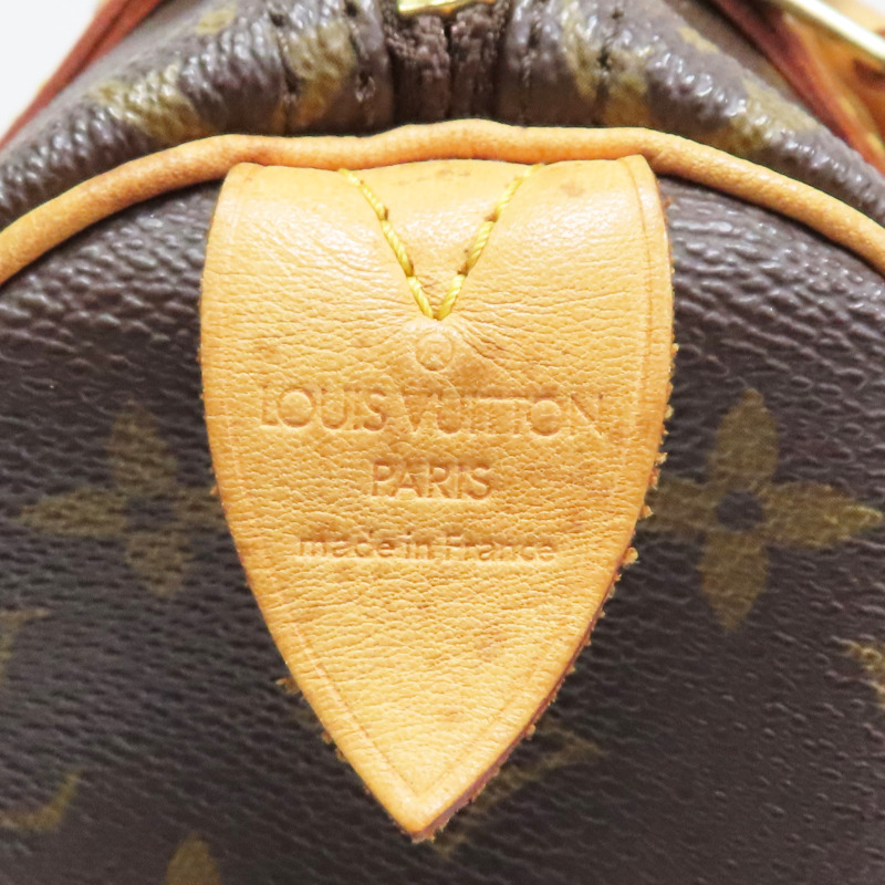 棕色 原花帆布 Speedy Bandouliere 25 波士頓包 手提包【LOUIS VUITTON LV 路易威登】 M41528-5